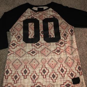 One the BYAS tribal jersey shirt